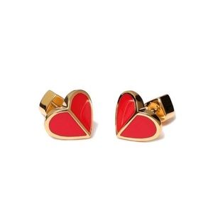 Kate Spade Red Heart Earrings comes w/ dust bag